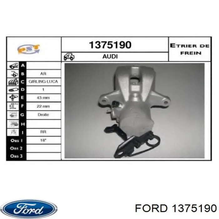 Compre 3S71A17683HD Ford Espelho de retrovisão esquerdo