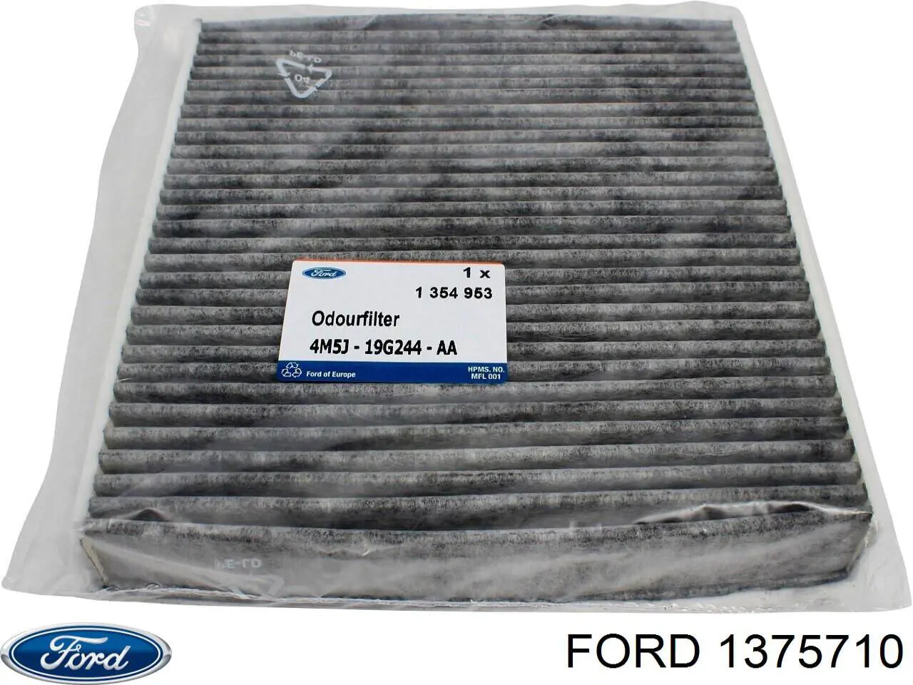 Compre 1375710 Ford Emblema de tampa de porta-malas (emblema de firma)