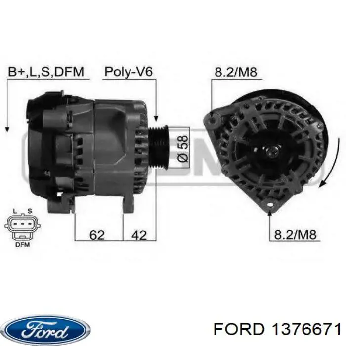 Gerador Ford 1376671 preço, a partir de 102,15 USD