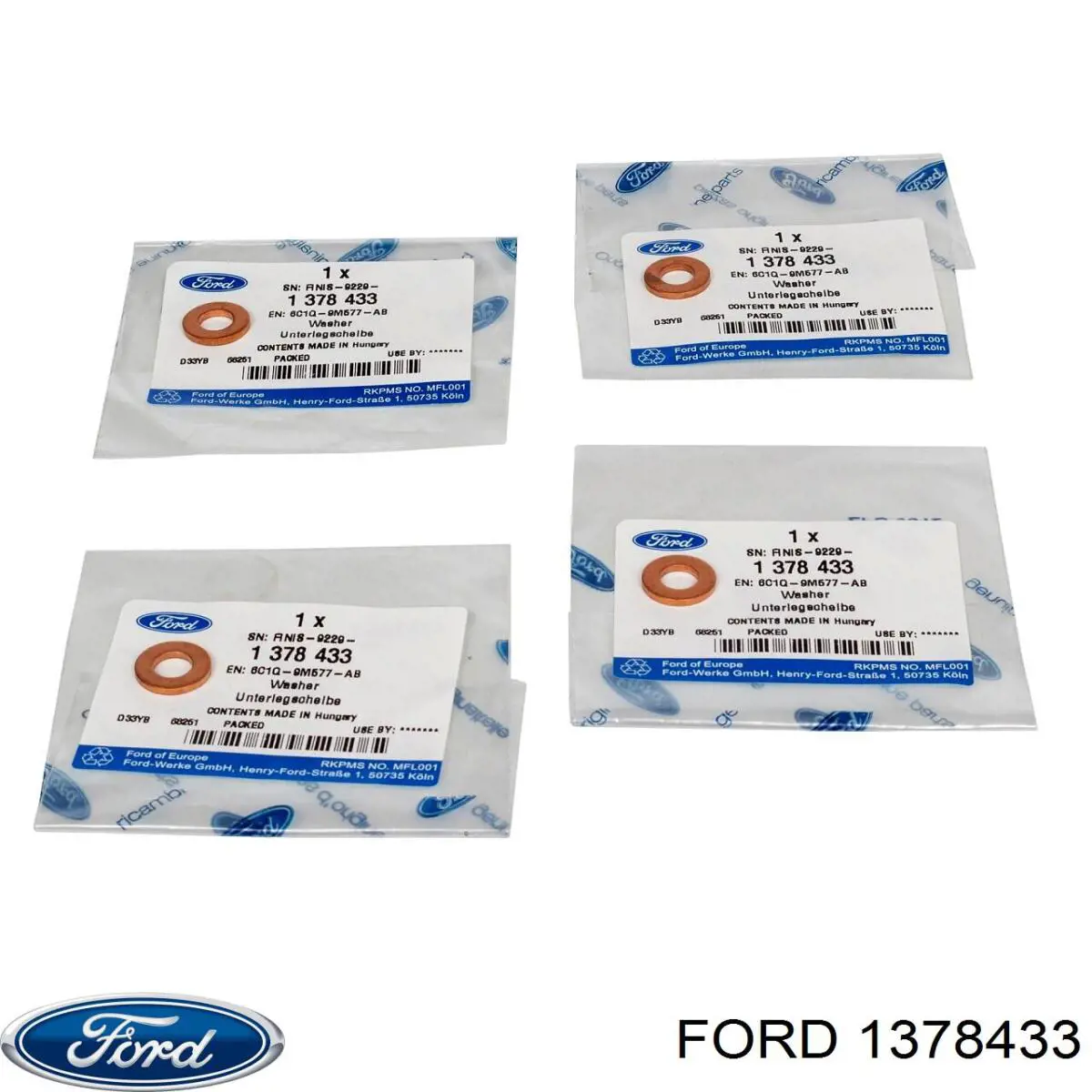 Anel (arruela) do injetor de ajuste Ford 1378433 preço, a partir de 0,49 USD