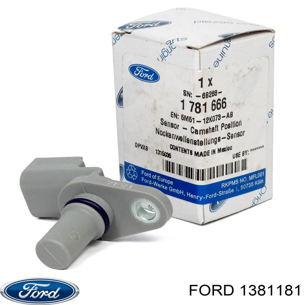 Compre 1381181 Ford Sensor de temperatura dos gases de escape (GE), até o catalisador