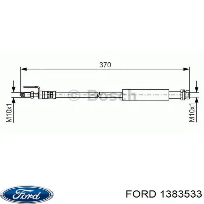 Compre 5350915 Ford Mangueira do freio dianteira