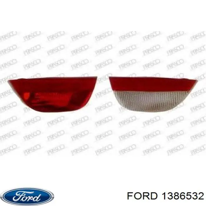 1386532 Ford Lanterna de nevoeiro traseira esquerda