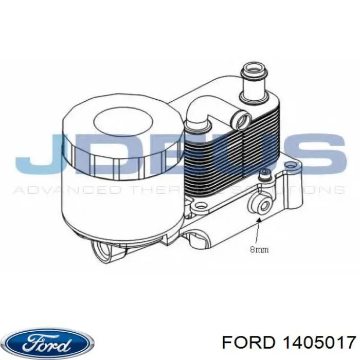 Caixa do filtro de óleo Ford 1405017 preço, a partir de 62,04 USD