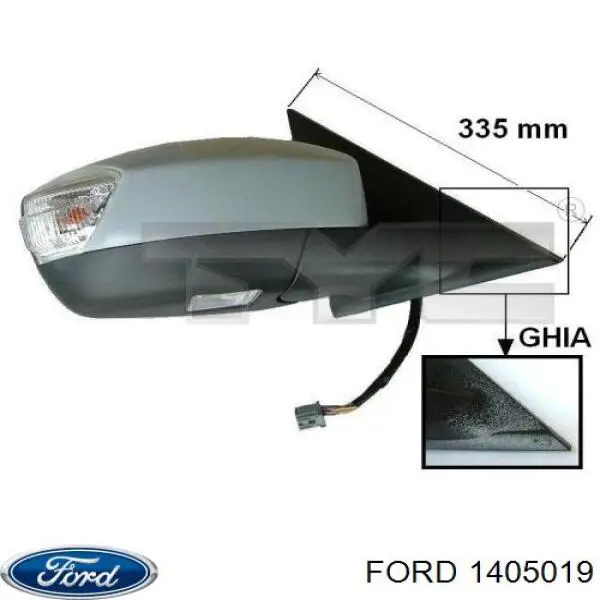 Compre 1405019 Ford Pisca-pisca de espelho esquerdo