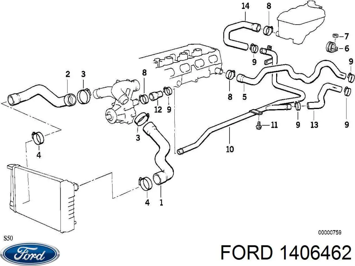 1430454 Ford Pára-brisas