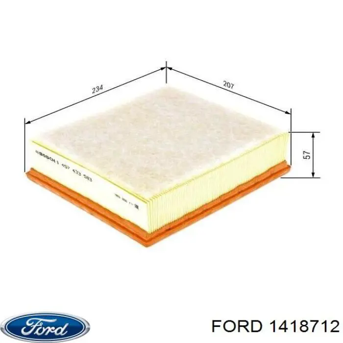 Compre 1418712 Ford Filtro de ar