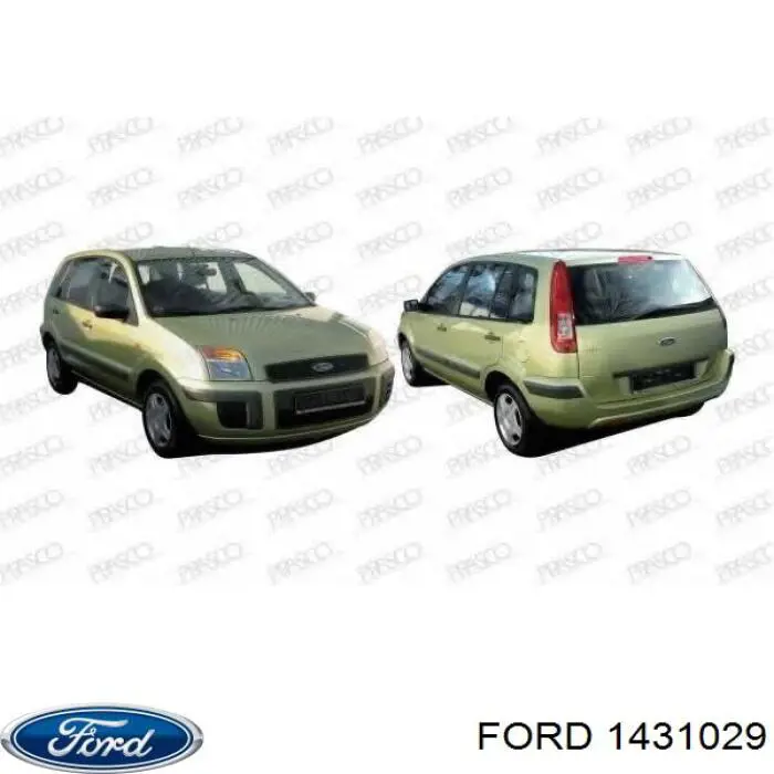 1431029 Ford Placa sobreposta do pára-choque traseiro esquerdo