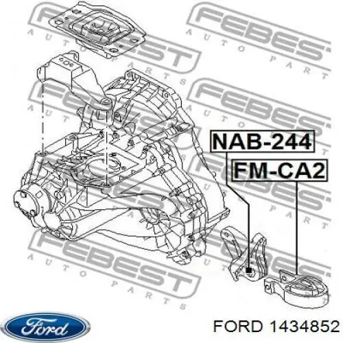 Compre 1434852 Ford Coxim (suporte) traseiro de motor