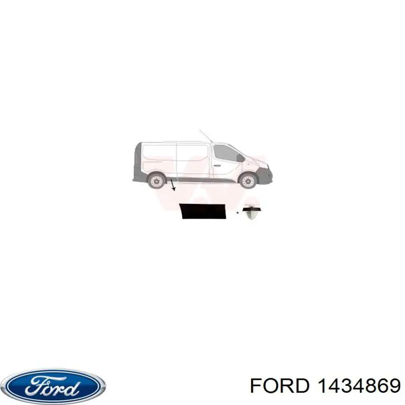 1434869 Ford Tubo coletor de escape