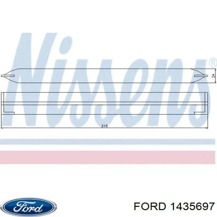 Tanque de recepção do secador de aparelho de ar condicionado Ford 1435697 preço, a partir de 11,29 USD
