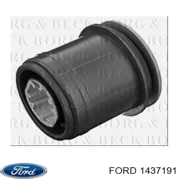 Compre 1437191 Ford Bloco silencioso de viga traseira (de plataforma veicular)