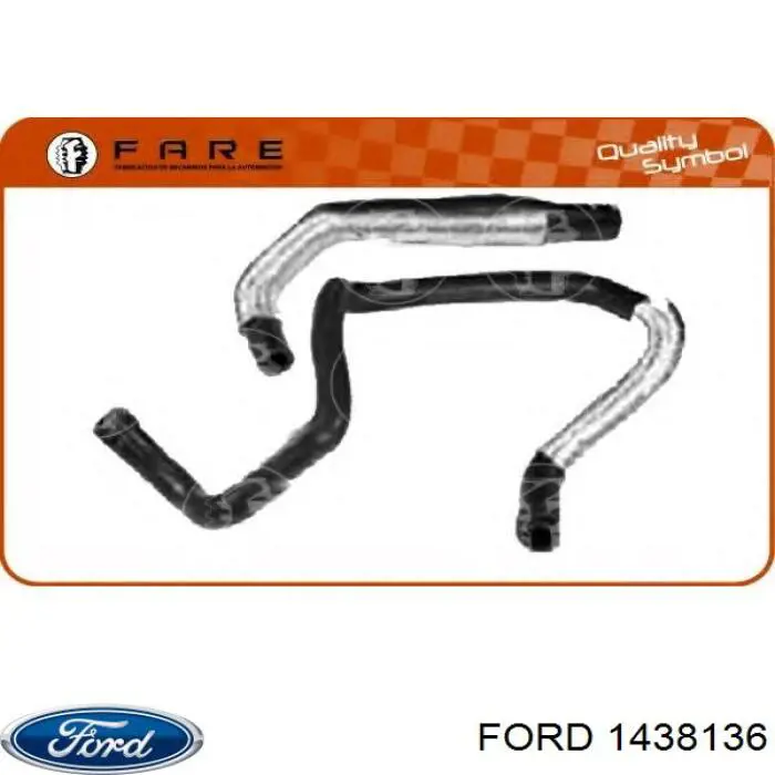 Compre 1438136 Ford Mangueira do radiador de aquecedor (de forno), fornecimento