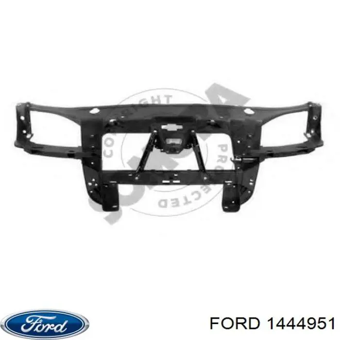1444951 Ford Suporte do radiador montado (painel de montagem de fixação das luzes)