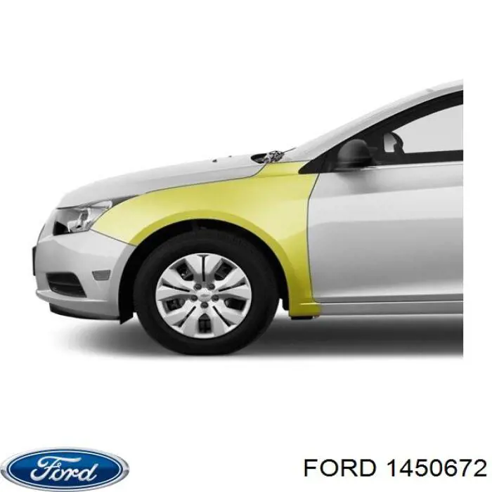 1450672 Ford Pára-lama dianteiro esquerdo