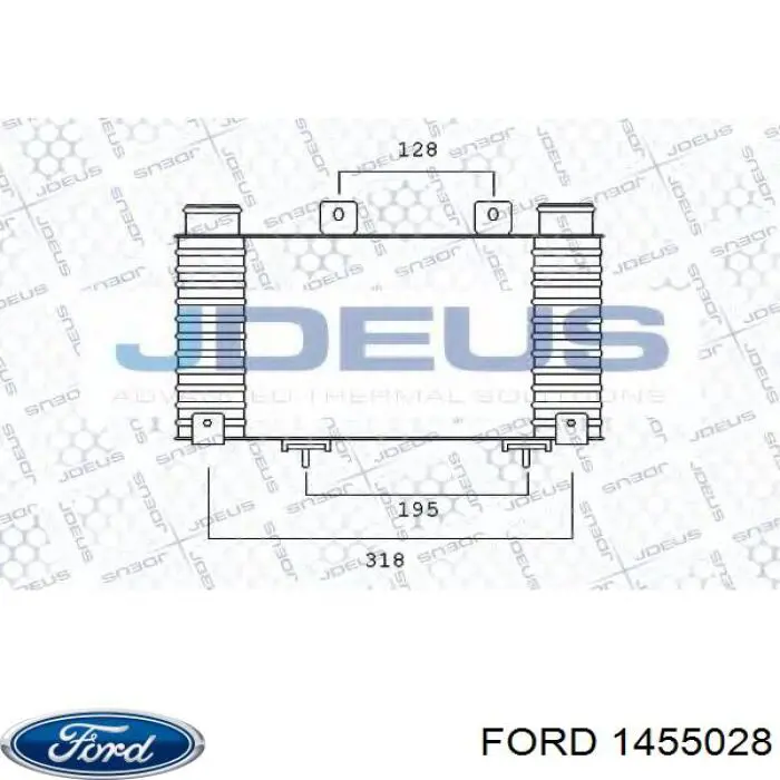 Compre 1455028 Ford Radiador de intercooler