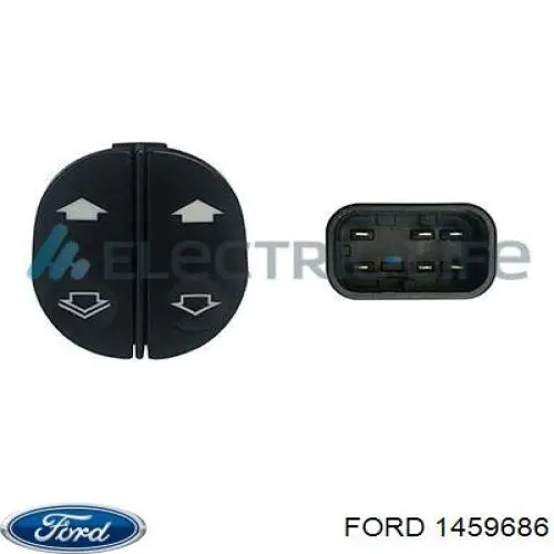 Compre 1459686 Ford Botão dianteiro esquerdo de ativação de motor de acionamento de vidro