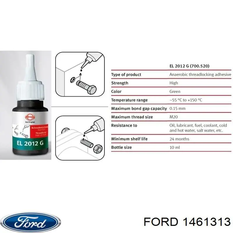 700520 Elring Meio para a fixação de parafusos
