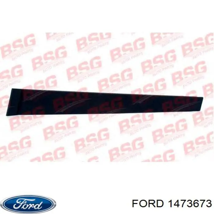 1150525 Ford Placa sobreposta vertical da porta dianteira direita