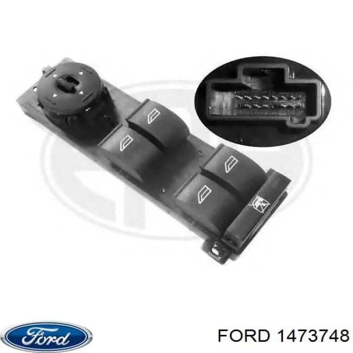 1473748 Ford Unidade de botões dianteira esquerda de controlo de elevador de vidro