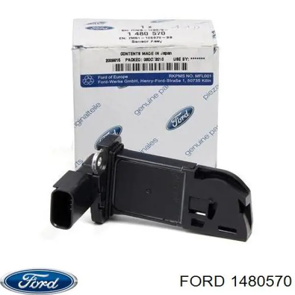 Sensor de fluxo (consumo) de ar, medidor de consumo M.A.F. - (Mass Airflow) Ford 1480570 preço, a partir de 54,58 USD