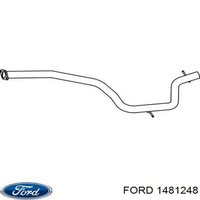 Compre 1481248 Ford Silenciador, parte central