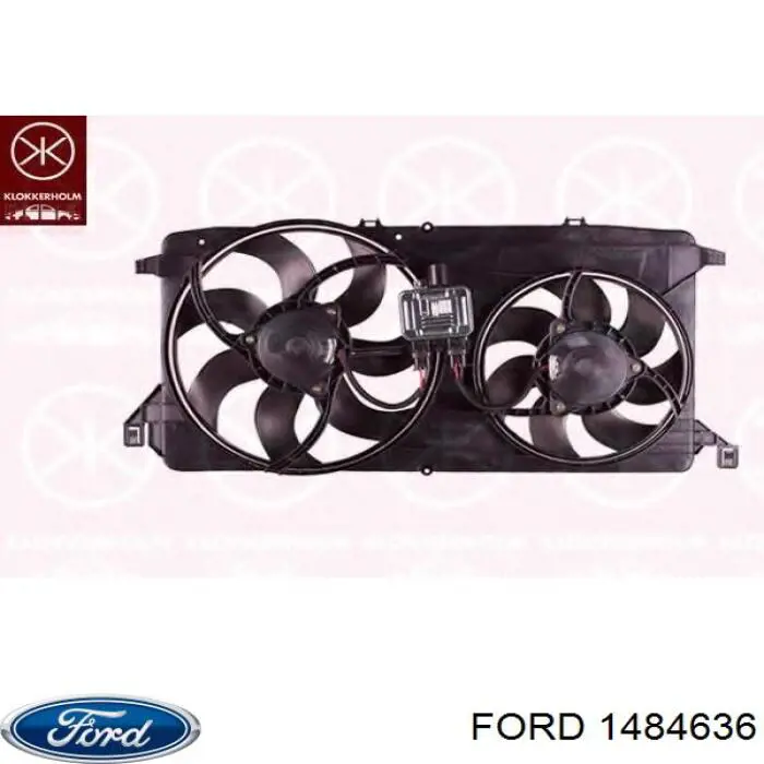 Difusor do radiador de esfriamento, montado com motor e roda de aletas Ford 1484636 preço, a partir de 253,68 USD