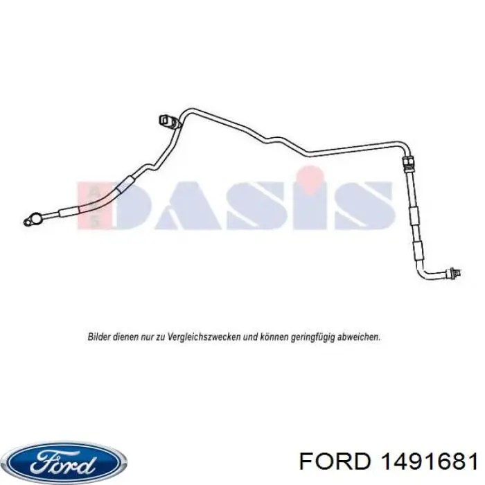 Mangueira de aparelho de ar condicionado, desde o radiador até o vaporizador Ford 1491681 preço, a partir de 83,33 USD
