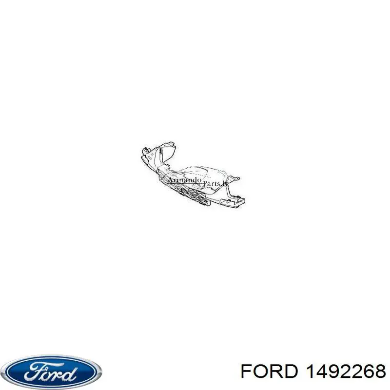 1492268 Ford Consola central do pára-choque dianteiro