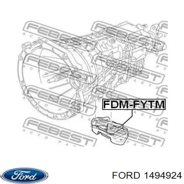 Compre 1494924 Ford Coxim de transmissão (suporte da caixa de mudança)