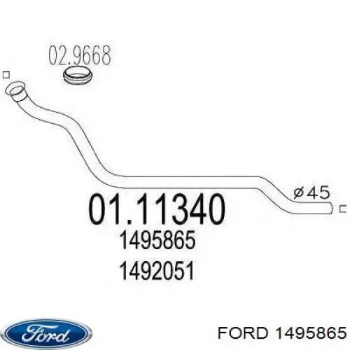  Ford 1495865 preço, a partir de 221,05 USD