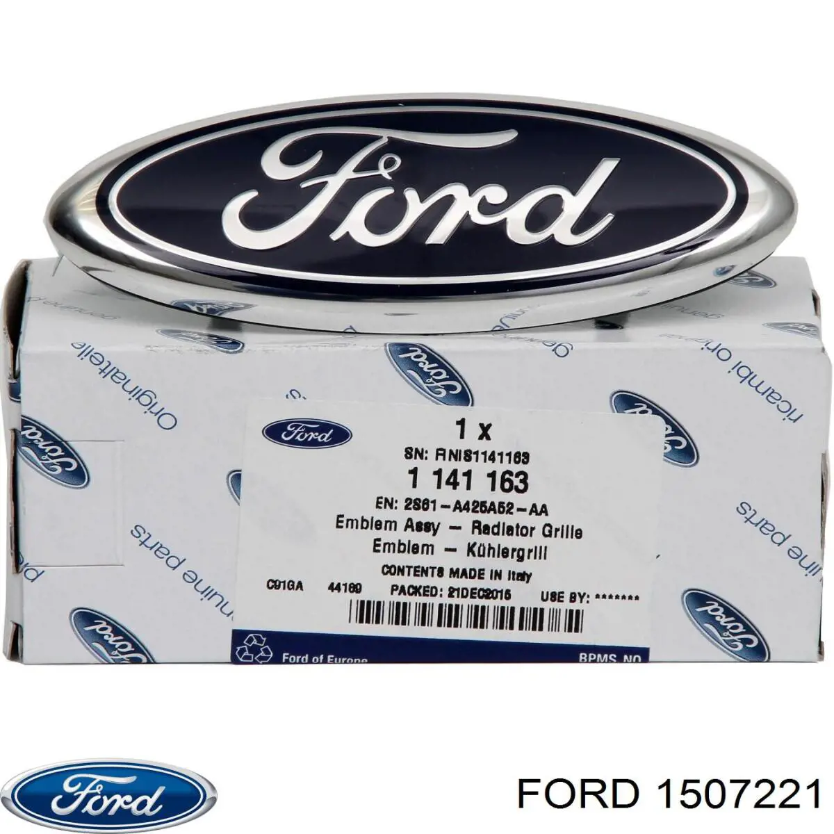 Compre 1507221 Ford Emblema de tampa de porta-malas (emblema de firma)