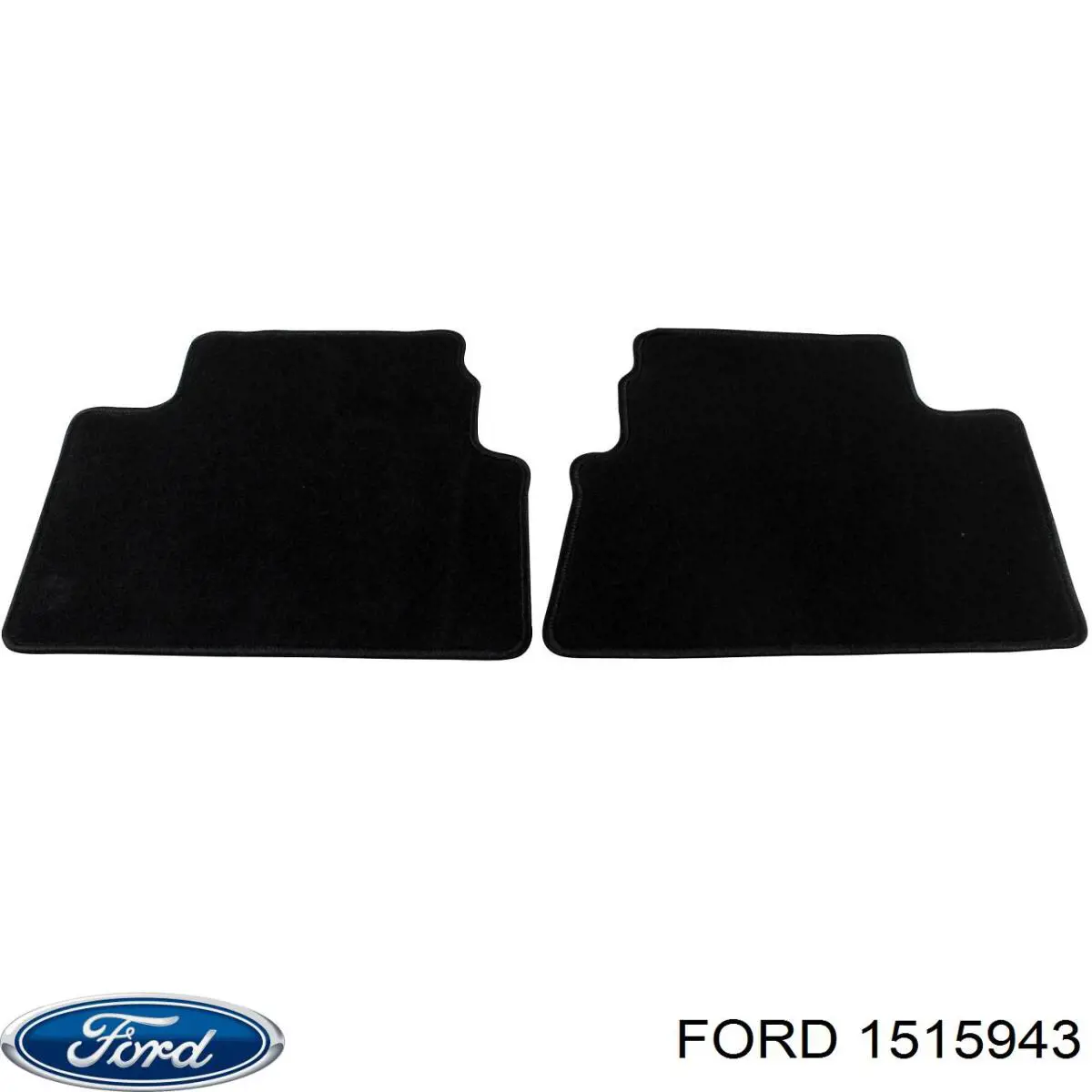  Tapetes dianteiros + traseiros, kit Ford Ranger pick-up (EQ) (2002 - 2006) 