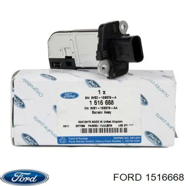 Sensor de fluxo (consumo) de ar, medidor de consumo M.A.F. - (Mass Airflow) Ford 1516668 preço, a partir de 131,97 USD