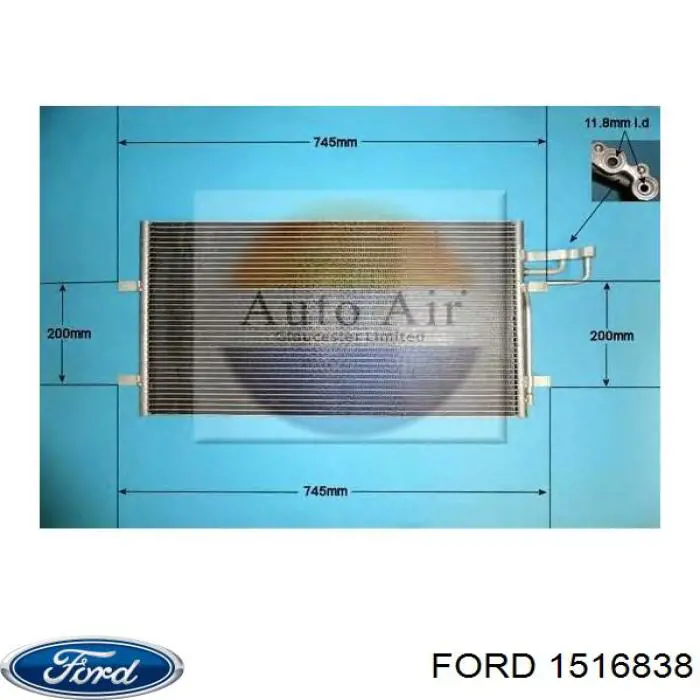 Compre 1516838 Ford Radiador de aparelho de ar condicionado