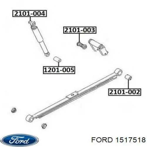Bloco silencioso de amortecedor traseiro Ford 1517518 preço, a partir de 9,39 USD
