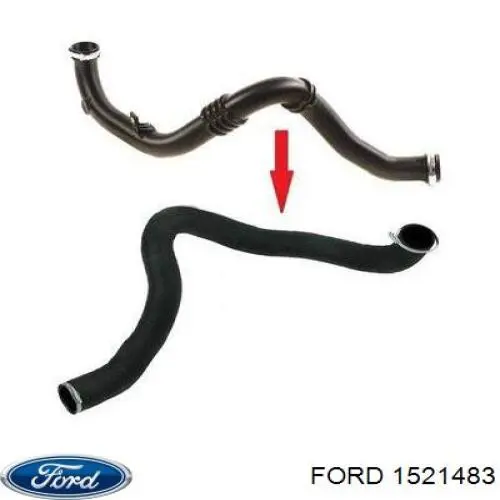 1521483 Ford Mangueira (cano derivado) de intercooler