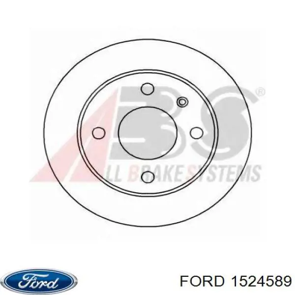 1524589 Ford Disco do freio dianteiro