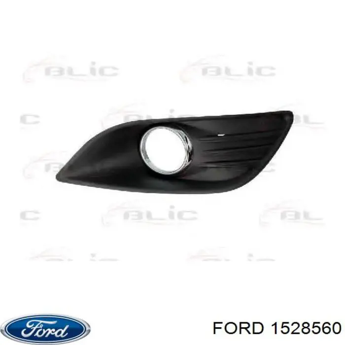 1528560 Ford Tampão (grelha) das luzes de nevoeiro do pára-choque dianteiro direito