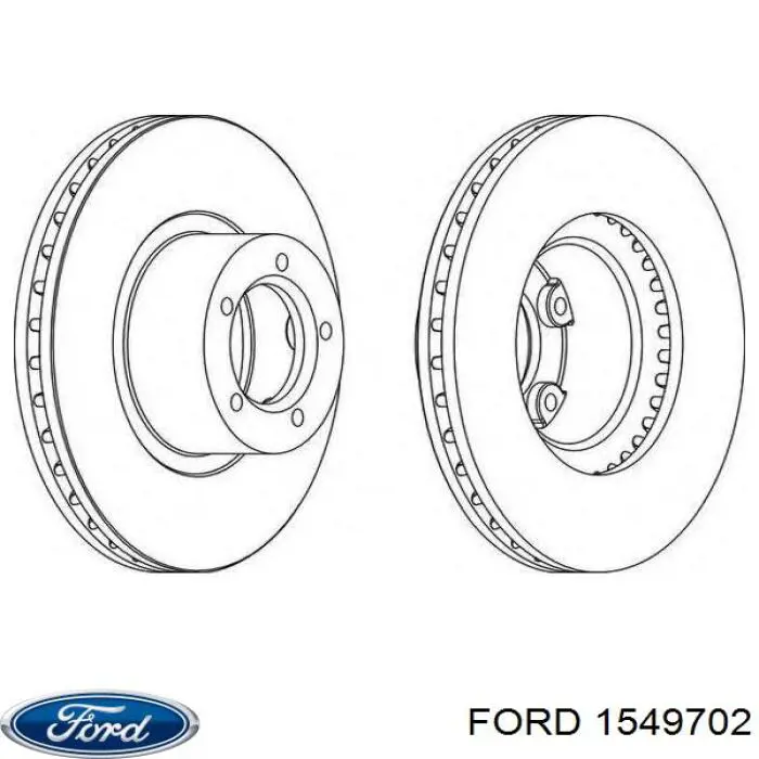 Compre 1549703 Ford Disco do freio dianteiro