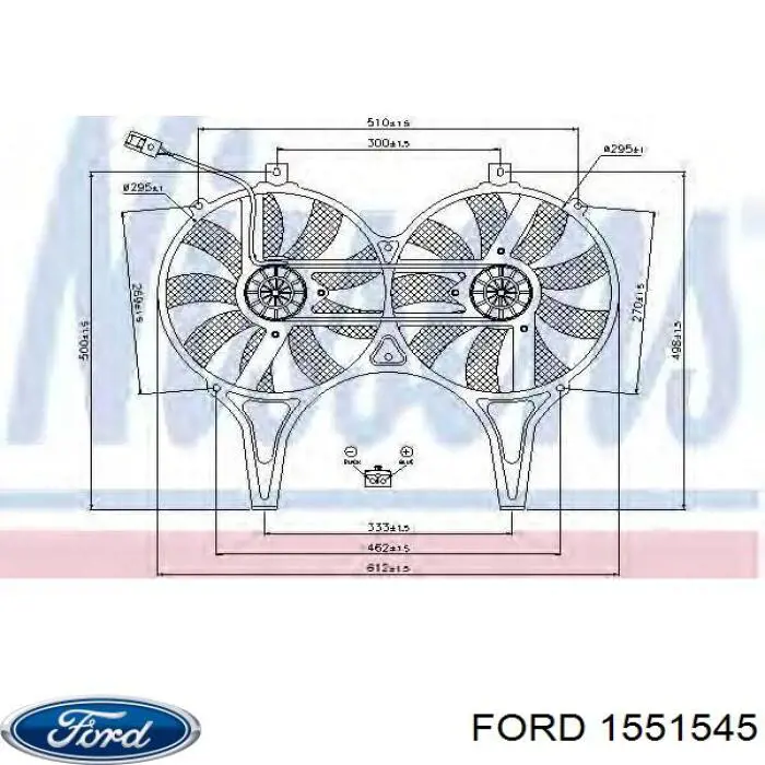1551545 Ford Caixa de proteção do mecanismo de direção