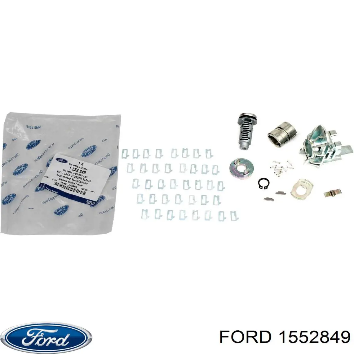 1552849 Ford Trinco de fecho da porta dianteira