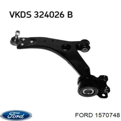 Braço oscilante inferior esquerdo de suspensão dianteira Ford 1570748 preço, a partir de 68,65 USD