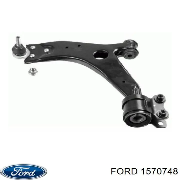 1570748 Ford Braço oscilante inferior esquerdo de suspensão dianteira