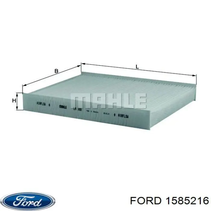 Filtro de salão Ford 1585216 preço, a partir de 10,93 USD