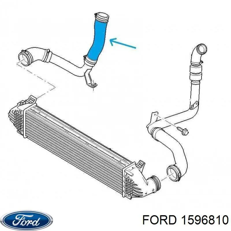 1596810 Ford Mangueira (cano derivado) de intercooler
