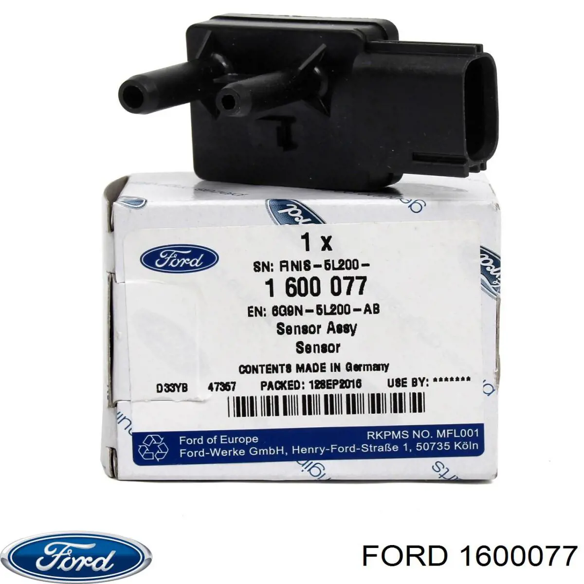 1600077 Ford Sensor de pressão dos gases de escape