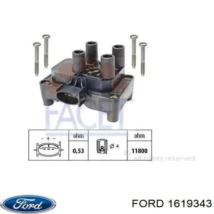 Compre 1619343 Ford Bobina de ignição
