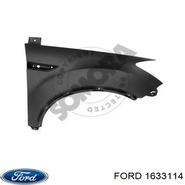 Pára-lama dianteiro direito Ford 1633114 preço, a partir de 219,63 USD