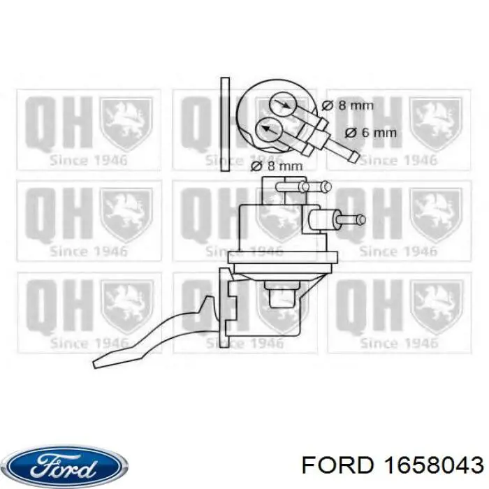 Compre 1658043 Ford Bomba de combustível mecânica